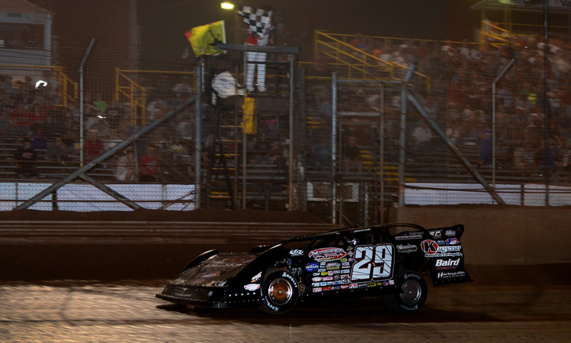 Darrell Lanigan Checkers Firecracker 100 Thursday World of Outlaws Late Models