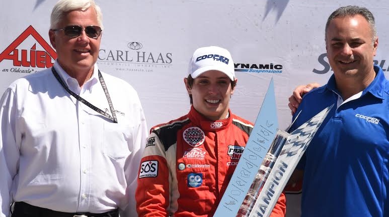 Gabby Chaves Indy Lights champion