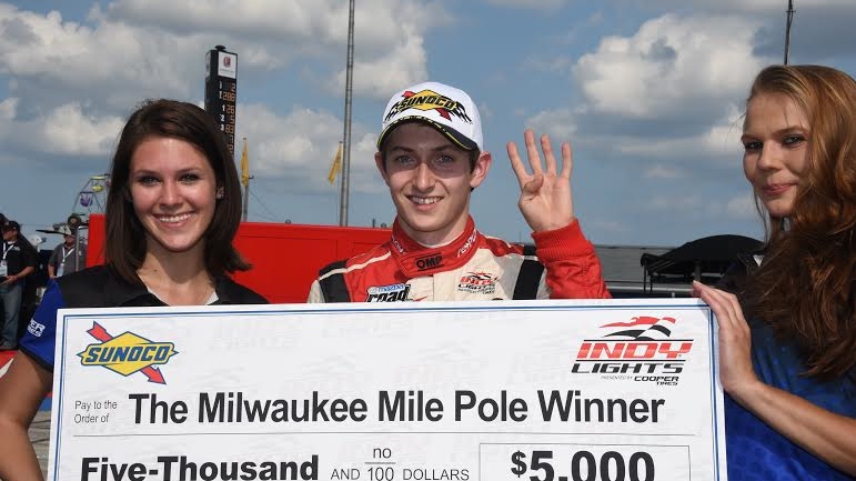 Zach Veach Indy Lights Milwaukee