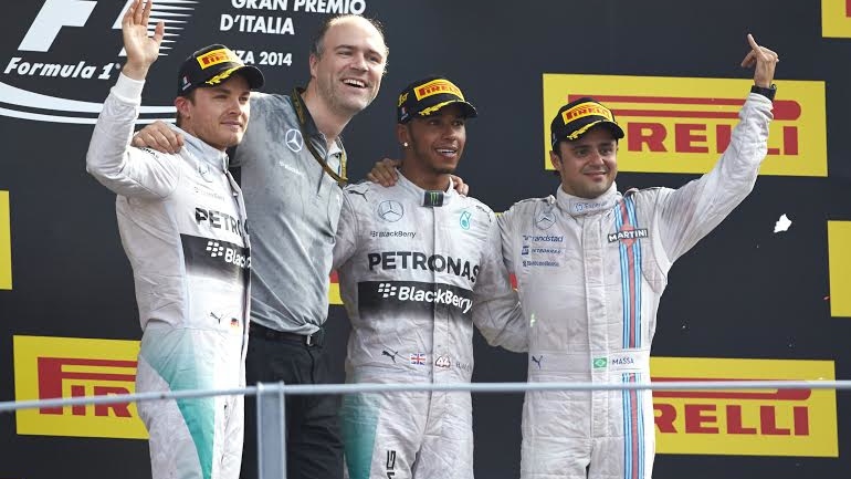 Italian GP podium