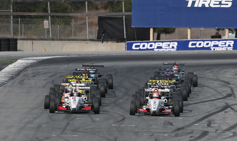 USF2000 Start Laguna Seca