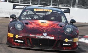 Michael Lewis dominated Saturday's GT race at St. Petersburg. (Al Steinberg photo)