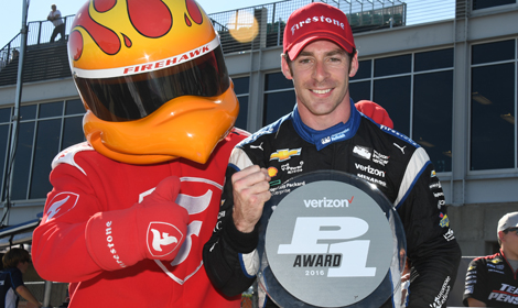 Simon Pagenaud P1 IndyCar Barber