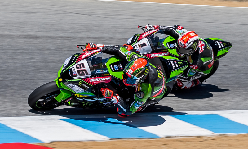 Tom Sykes Jonathan Rea World Superbike Laguna Seca