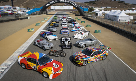 100 years of BMW featured at the 2016 ROLEX Monterey Motorsports Reunion.