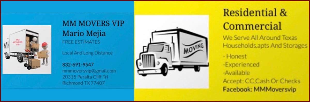 Mm Movers Vip Is A Moving Company In Richmond Tx