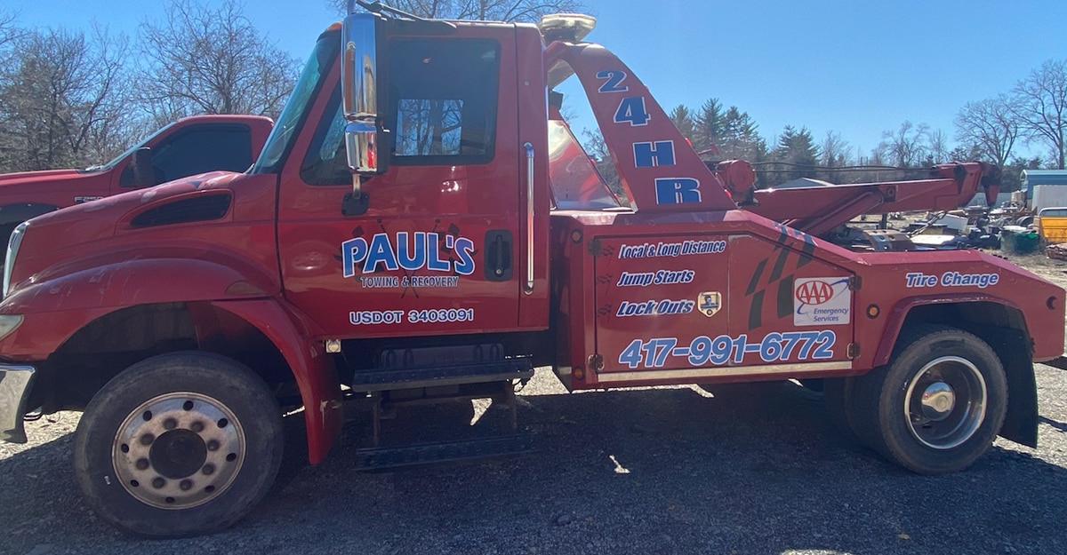 Paul's Towing & Recovery Offers Fuel Delivery in Lebanon, MO