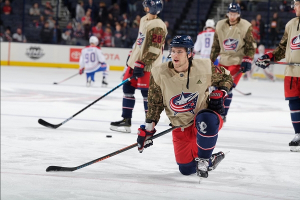 columbus blue jackets military jersey