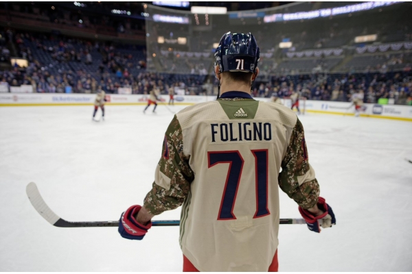columbus blue jackets military jersey