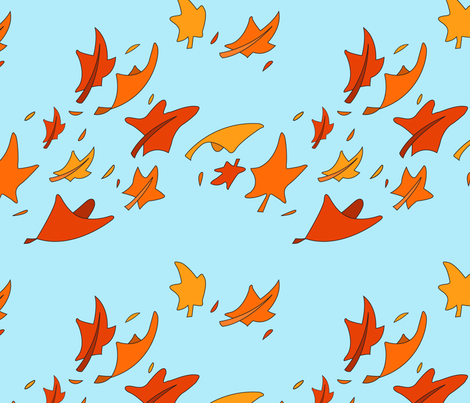 Fall breeze fabric  peppersprouts  spoonflower Fall breeze fabric  peppersprouts  spoonflower