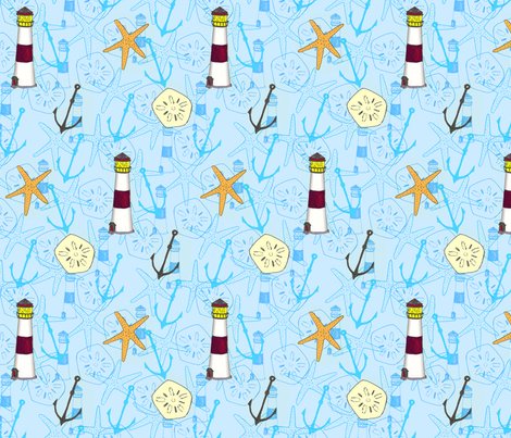 Nautical fabric - siya - Spoonflower