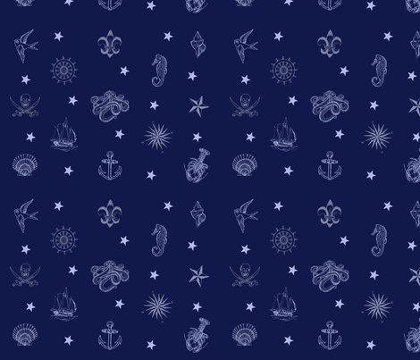 Nautical fabric - lesliecurd - Spoonflower