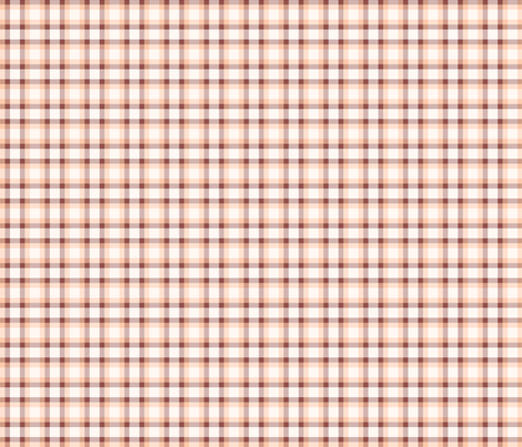 pink and brown plaid fabric - suziedesign - Spoonflower