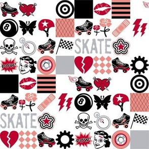 roller skate fabric, wallpaper & home decor - Spoonflower