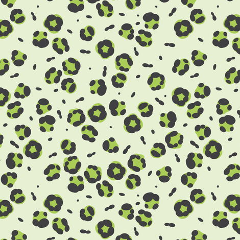 Rex - Leopard Print in Lime Green by WRKDesigns fabric - wrkdesigns