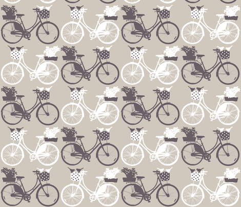 bicycles wallpaper - katarina - Spoonflower