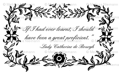 Lady Catherine de Bourgh -A Great Proficient fabric - magneticcatholic