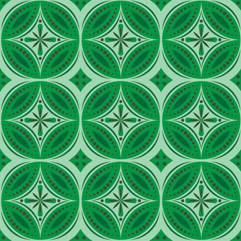 Moroccan Tiles (Green) fabric - shannonmac - Spoonflower
