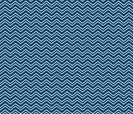 chevron no2 navy blue fabric - misstiina - Spoonflower