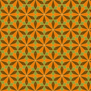 Colorful Tessellated Floral Wheel Brow Spoonflower