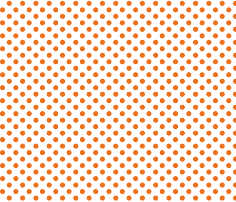 polka dots orange fabric - misstiina - Spoonflower