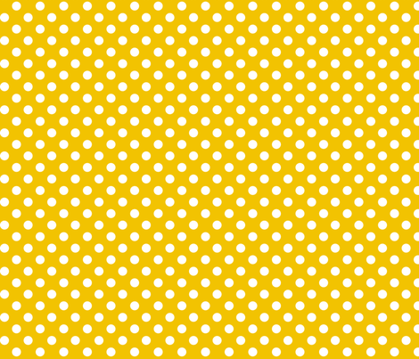 polka dots 2 mustard yellow fabric - misstiina - Spoonflower