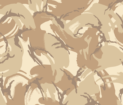 British DPM 4 Color Desert Camo fabric - ricraynor - Spoonflower