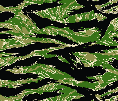 Digital Tiger Stripe Camo fabric - ricraynor - Spoonflower