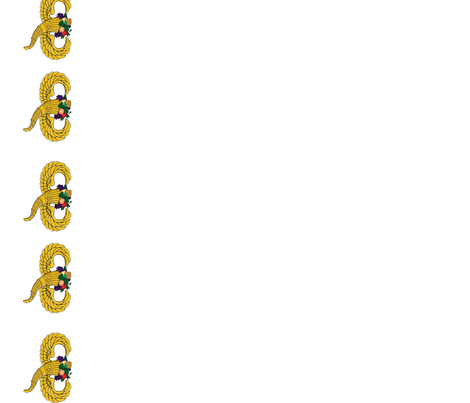 winged cornucopia border. fabric - flying_pigs - Spoonflower