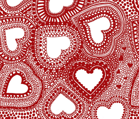 valentines lace fabric - jeannemcgee - Spoonflower