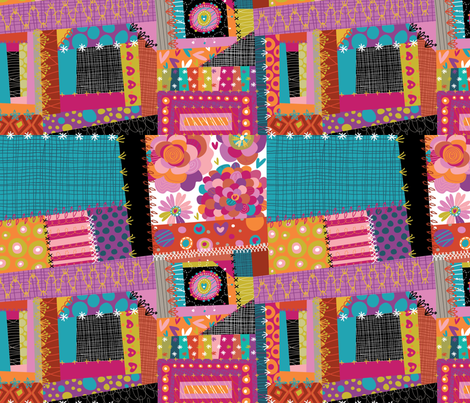 Crazy Quilt fabric - cynthiafrenette - Spoonflower