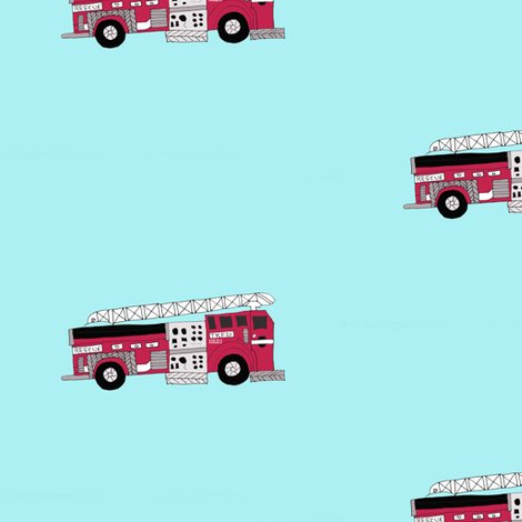 Firetruck wallpaper - captiveinflorida - Spoonflower