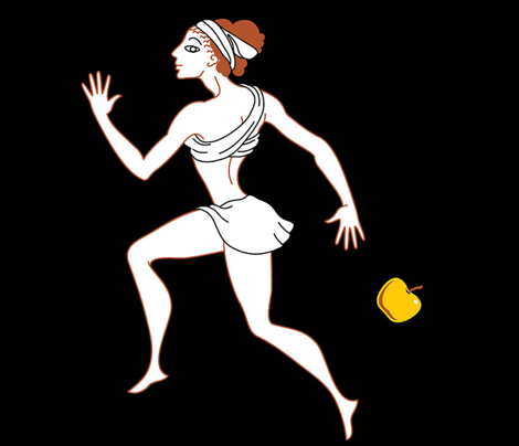 Atalanta and the Golden Apples fabric - hootenannit ...