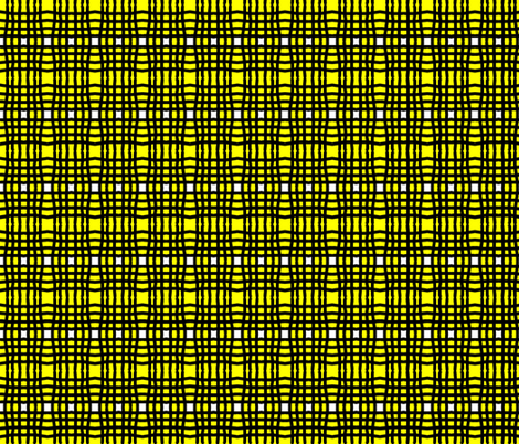Yellow and black plaid fabric - sdh - Spoonflower