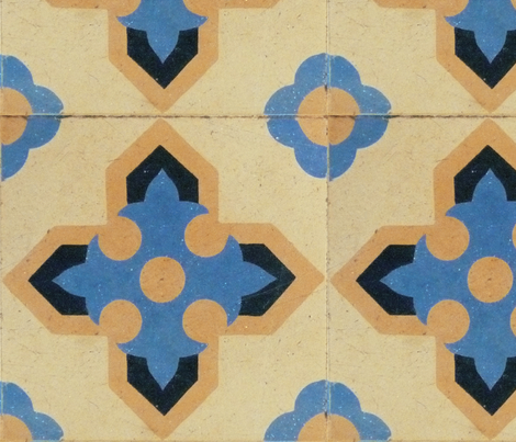Brazilian Tiles (large) fabric - pirophobia - Spoonflower