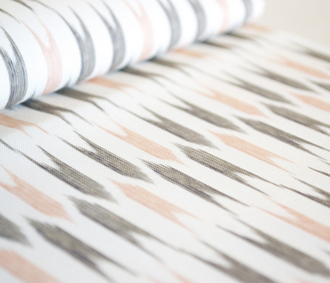 Yabane - cocoa pink - fabric - frumafar - Spoonflower