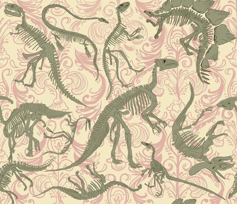 Paleontology Party wallpaper - artytypes - Spoonflower