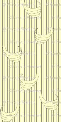 hair stripe blonde fabric - glimmericks - Spoonflower
