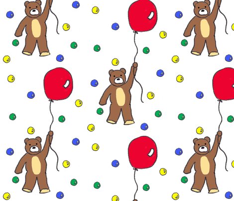 balloon_bear wallpaper - livelypearl - Spoonflower