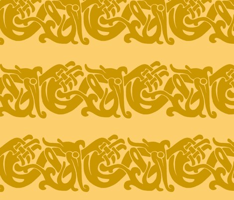 7 wallpaper inch border Brave Celtic Gold   Border  aimee fabric Spoonflower Merida