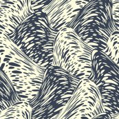 waves wallpaper - cepera - Spoonflower