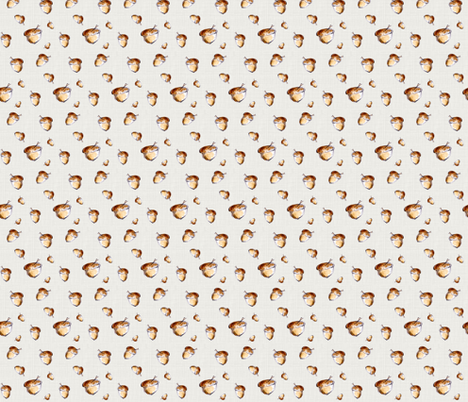 Acorns fabric - sovendebjorn - Spoonflower