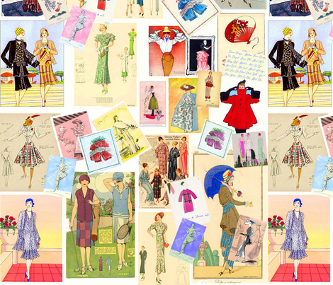 Fashion Plates fabric - artland95 - Spoonflower