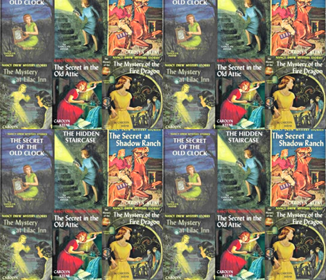 Nancy Drew Book Covers fabric - mistywarriorprincess - Spoonflower