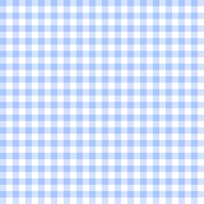 Blue Gingham Fabric Wallpaper Home Decor Spoonflower