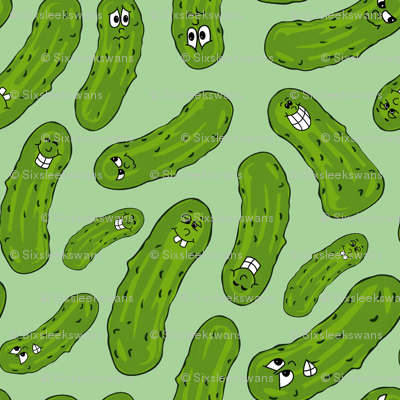 A Peculiar Pile of Pretty Pickles wallpaper - sixsleekswans - Spoonflower
