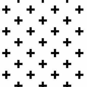 Black Cross Fabric Wallpaper Home Decor Spoonflower