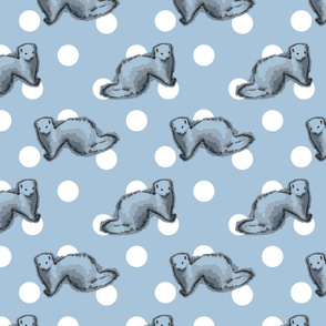 ferret fabric, wallpaper & home decor - Spoonflower