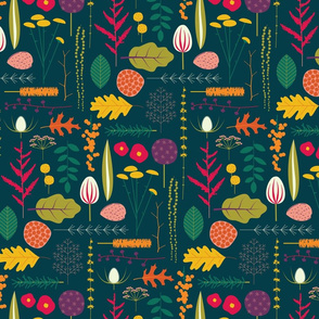botanical fabric, wallpaper & home decor - Spoonflower