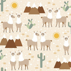 llama fabric, wallpaper & gift wrap - Spoonflower